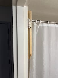 Missing bathroom door