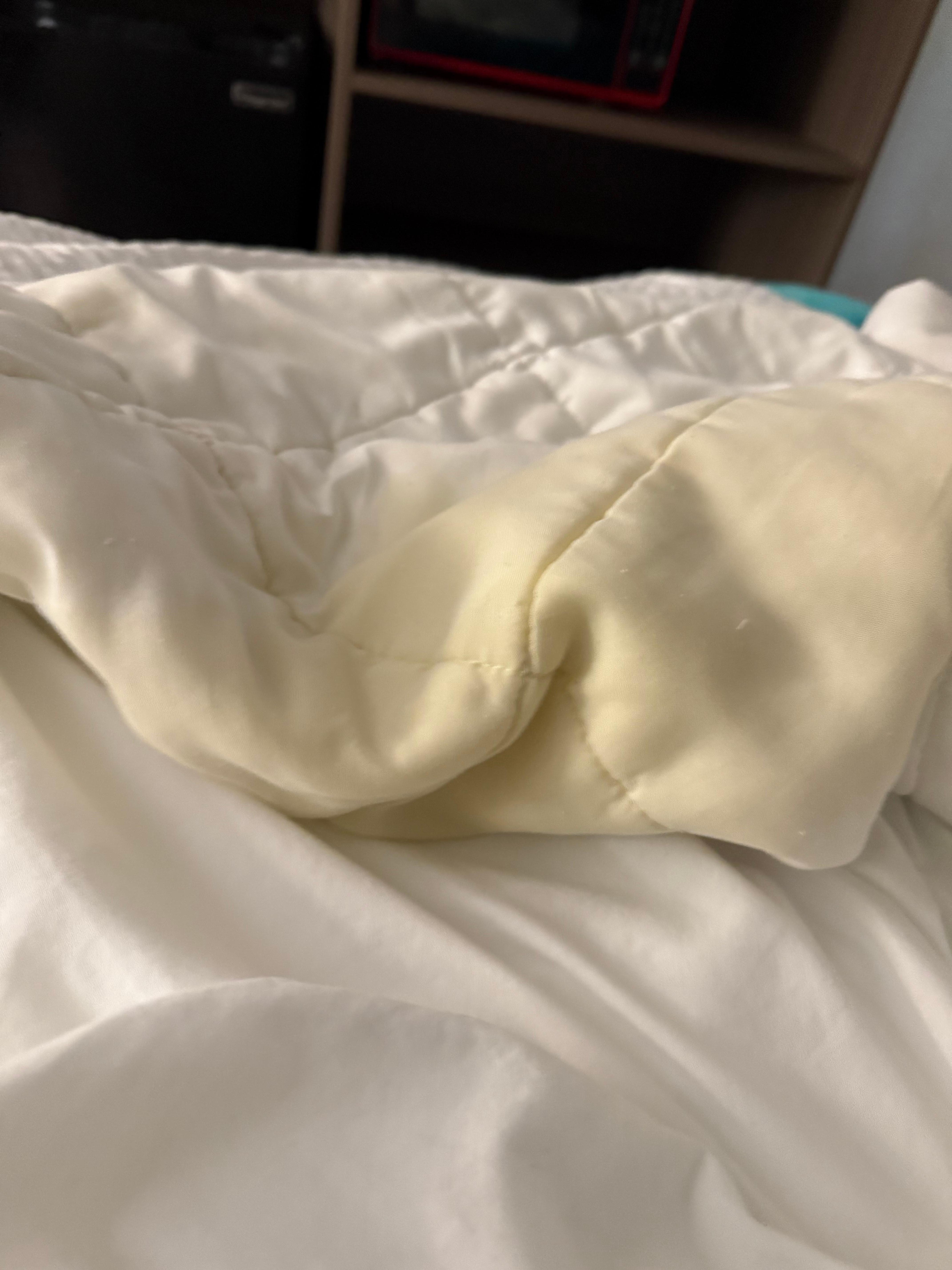 Urine laced blanket 