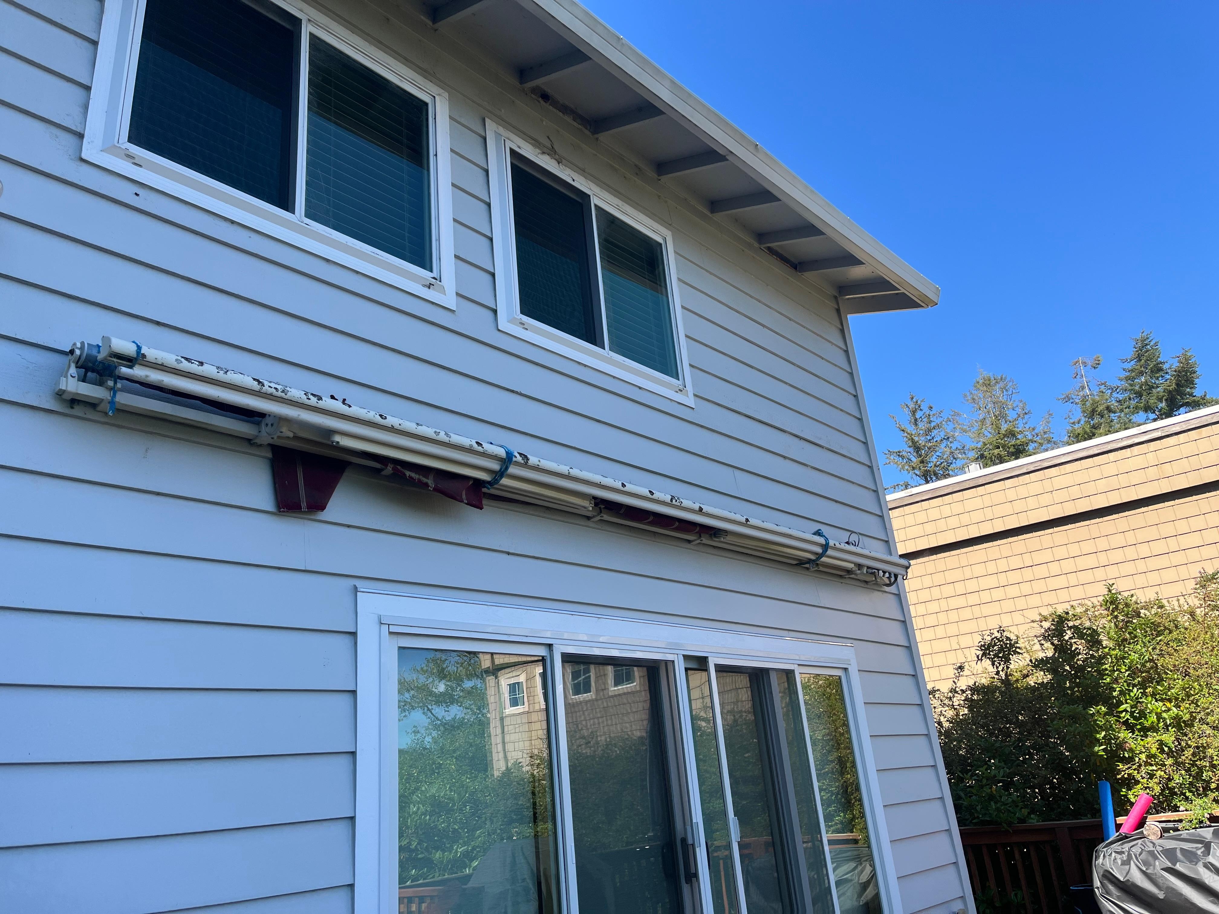 Busted porch awning