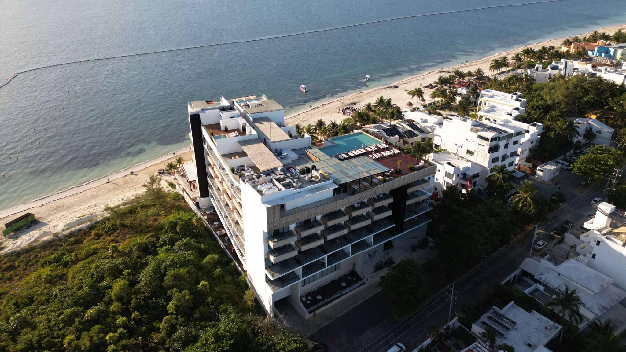 View of The Fives Oceanfront from Northwest. Aerial Drone photo I took while there. 