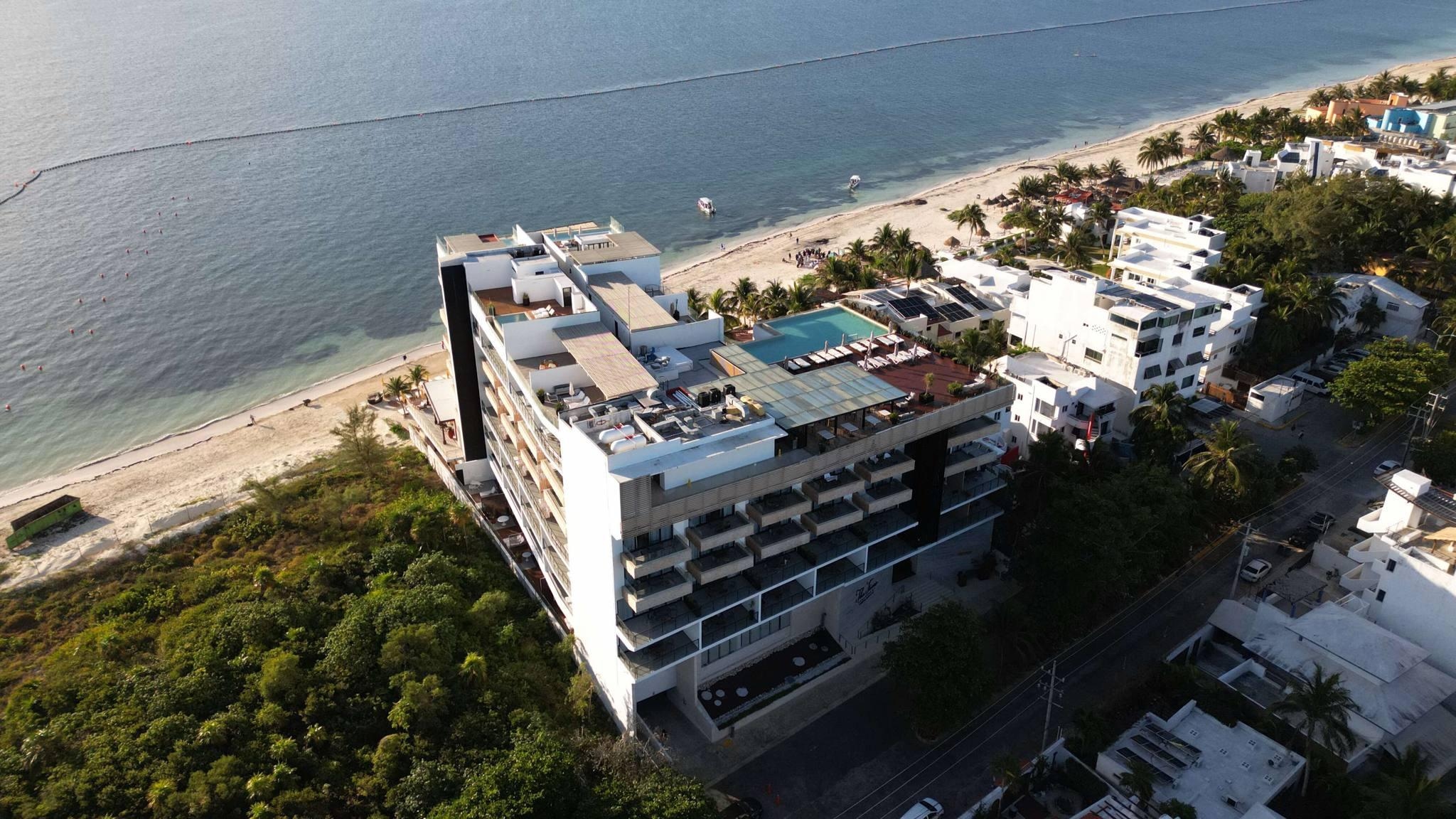 View of The Fives Oceanfront from Northwest. Aerial Drone photo I took while there.
