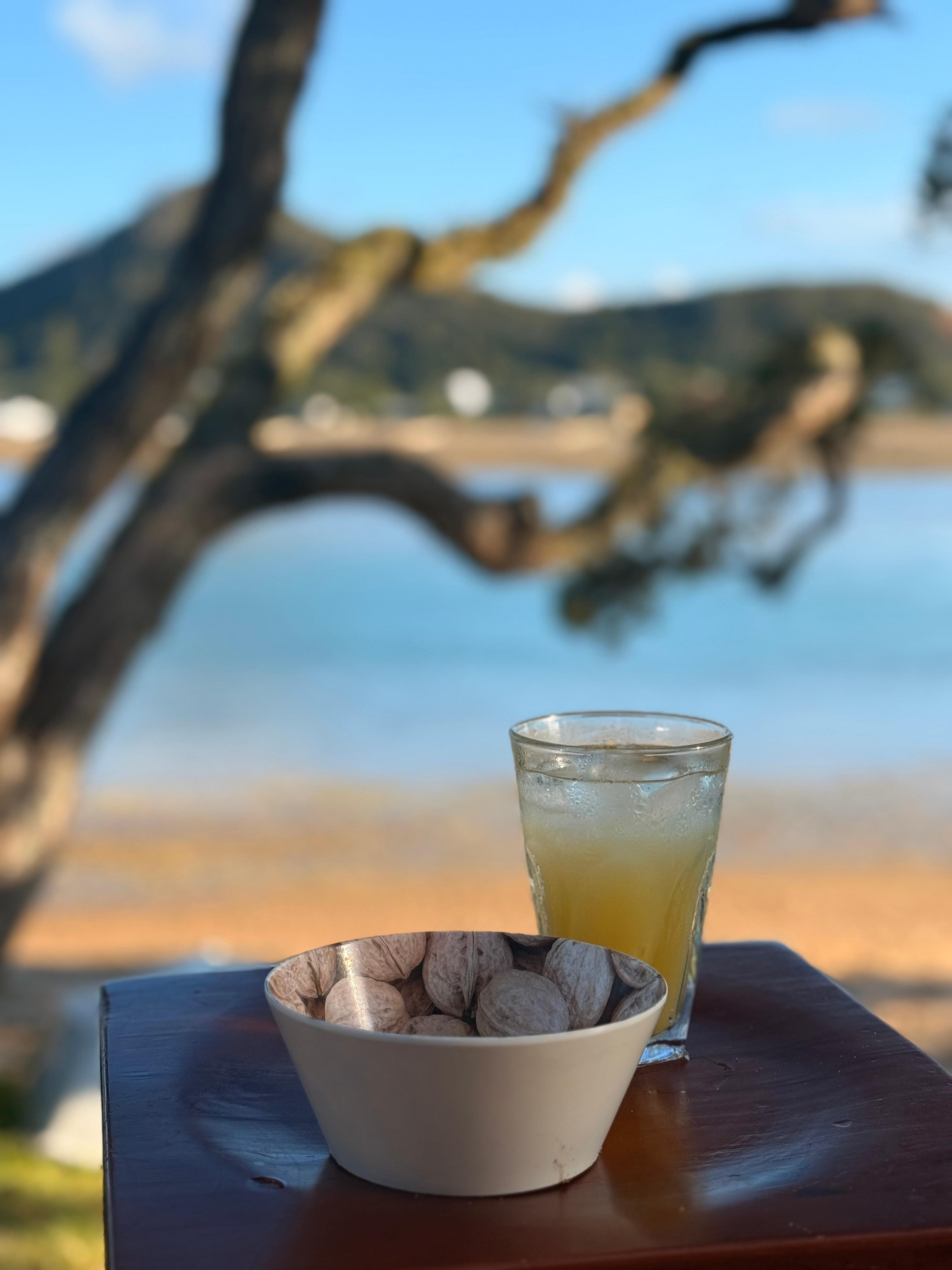 Relaxing on the deck