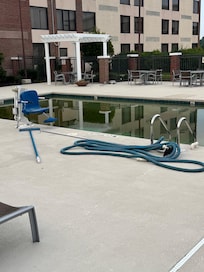 Stagnant water in a ânot yet open for the seasonâ pool