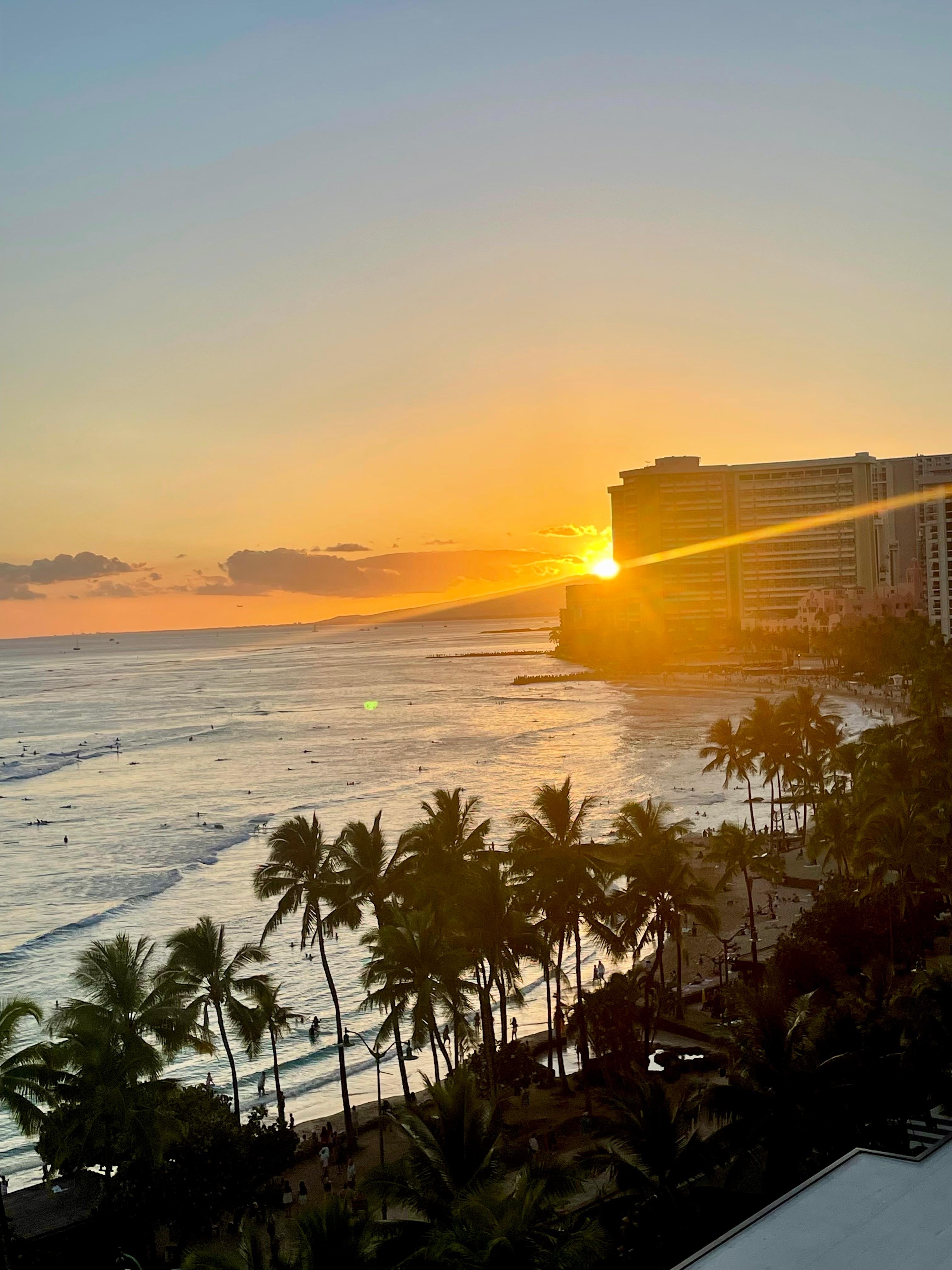 Perfect view of the sunset!