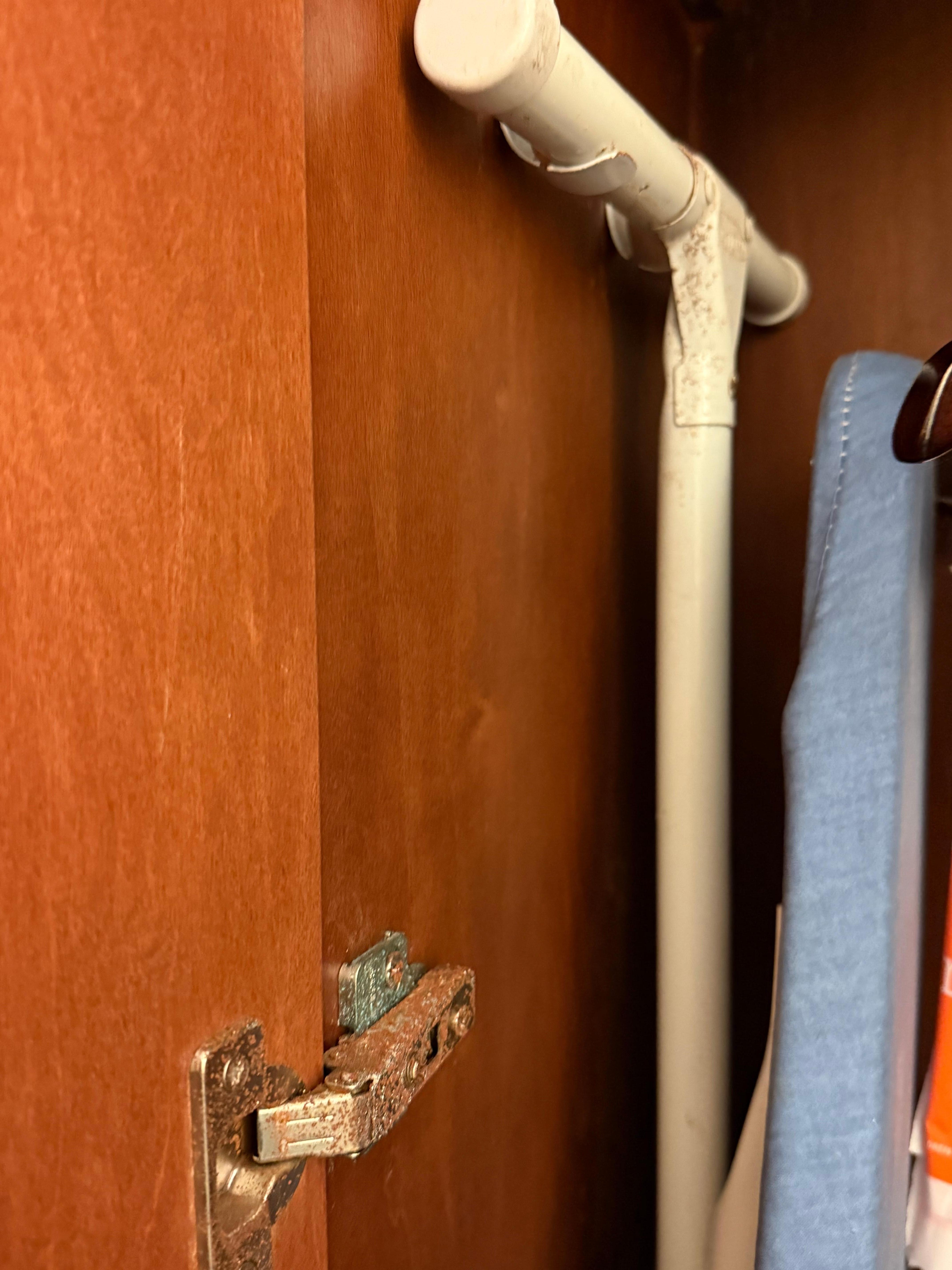 Rust due to moisture 