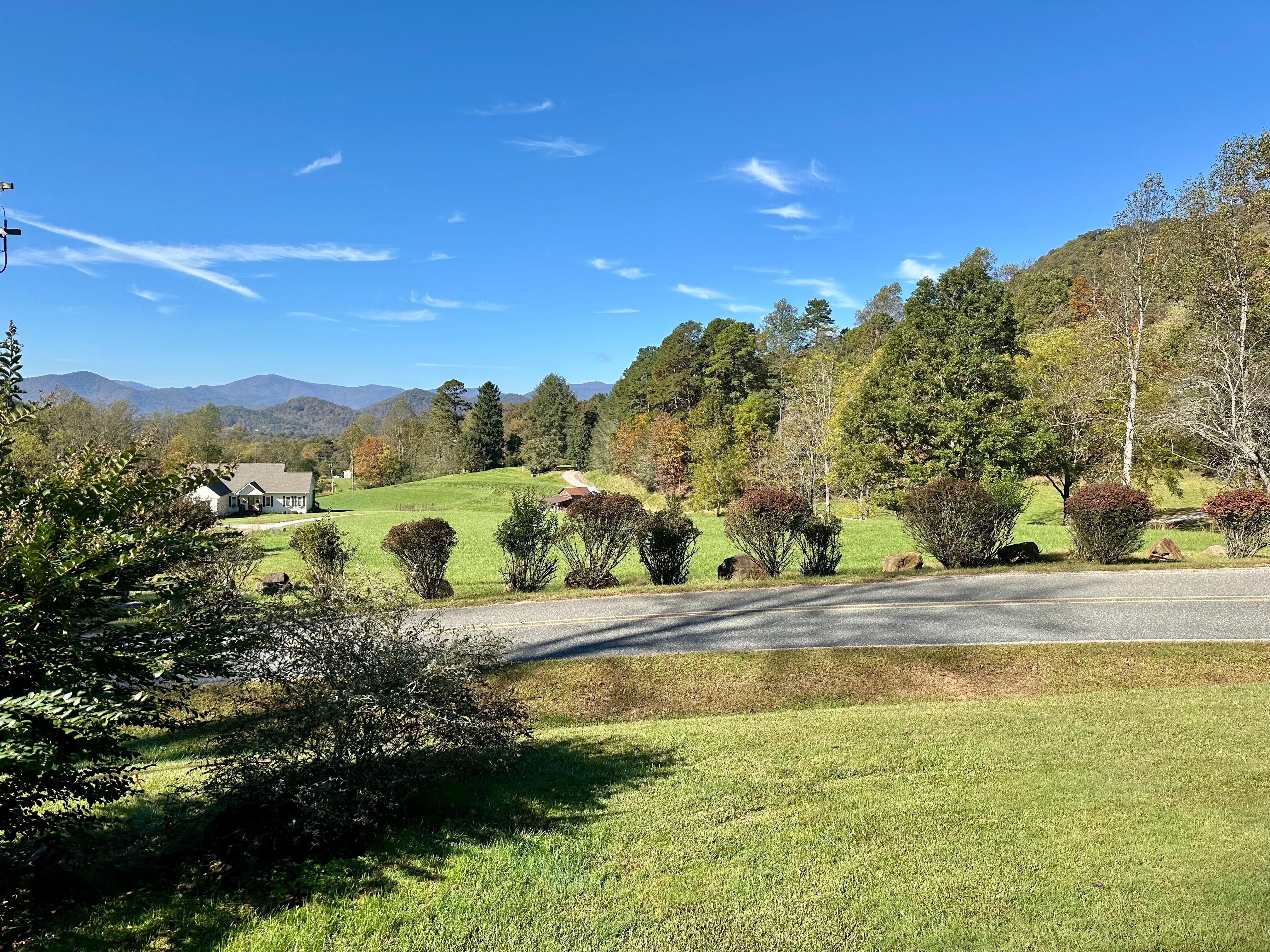 Our view from the cabin, picture taken the last morning of our stay. 