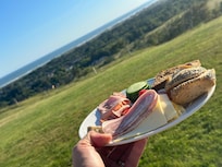 View with breakfast