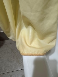 Dirty shower curtain