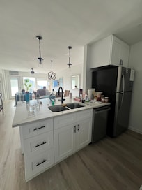 Nice kitchen and living room
