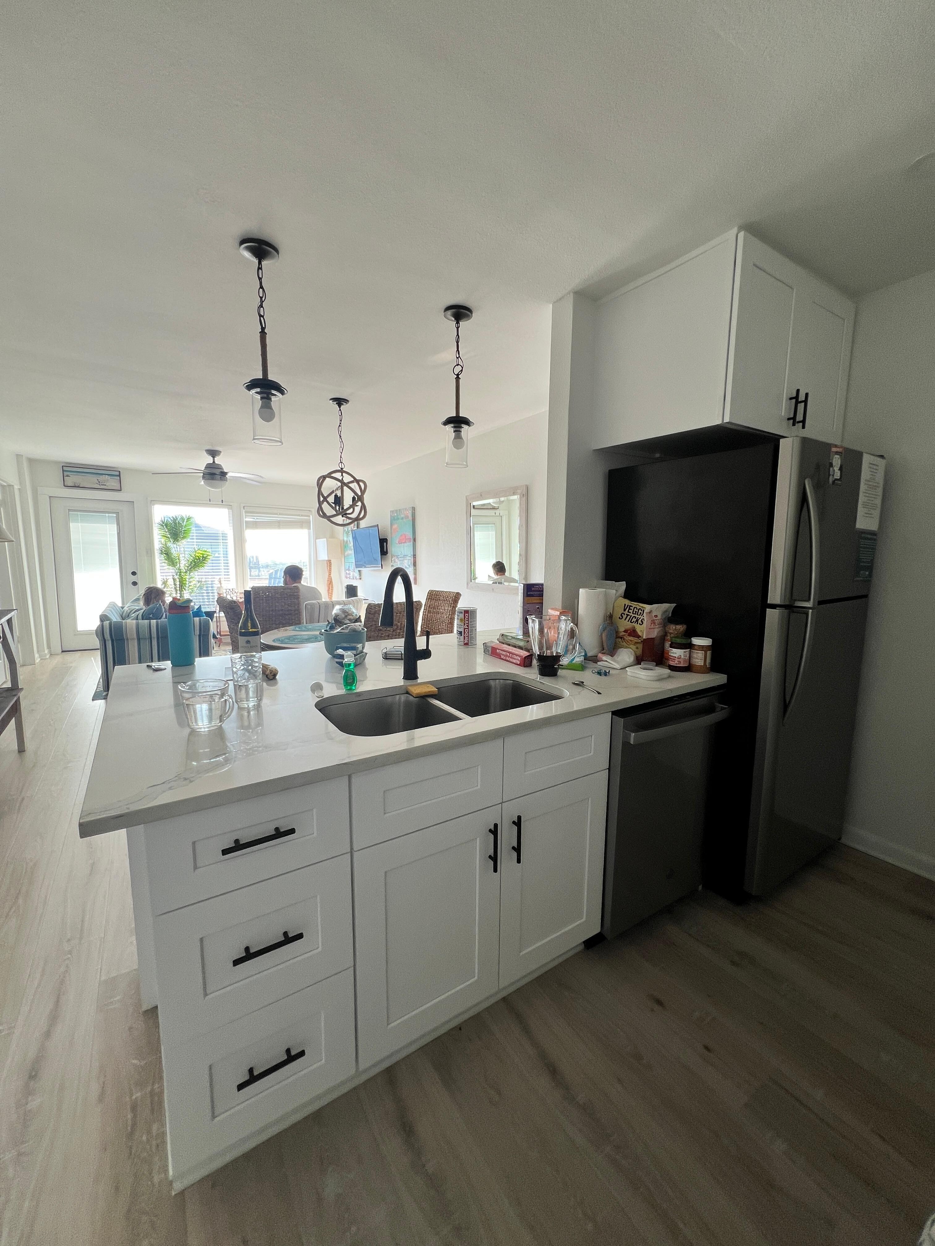 Nice kitchen and living room