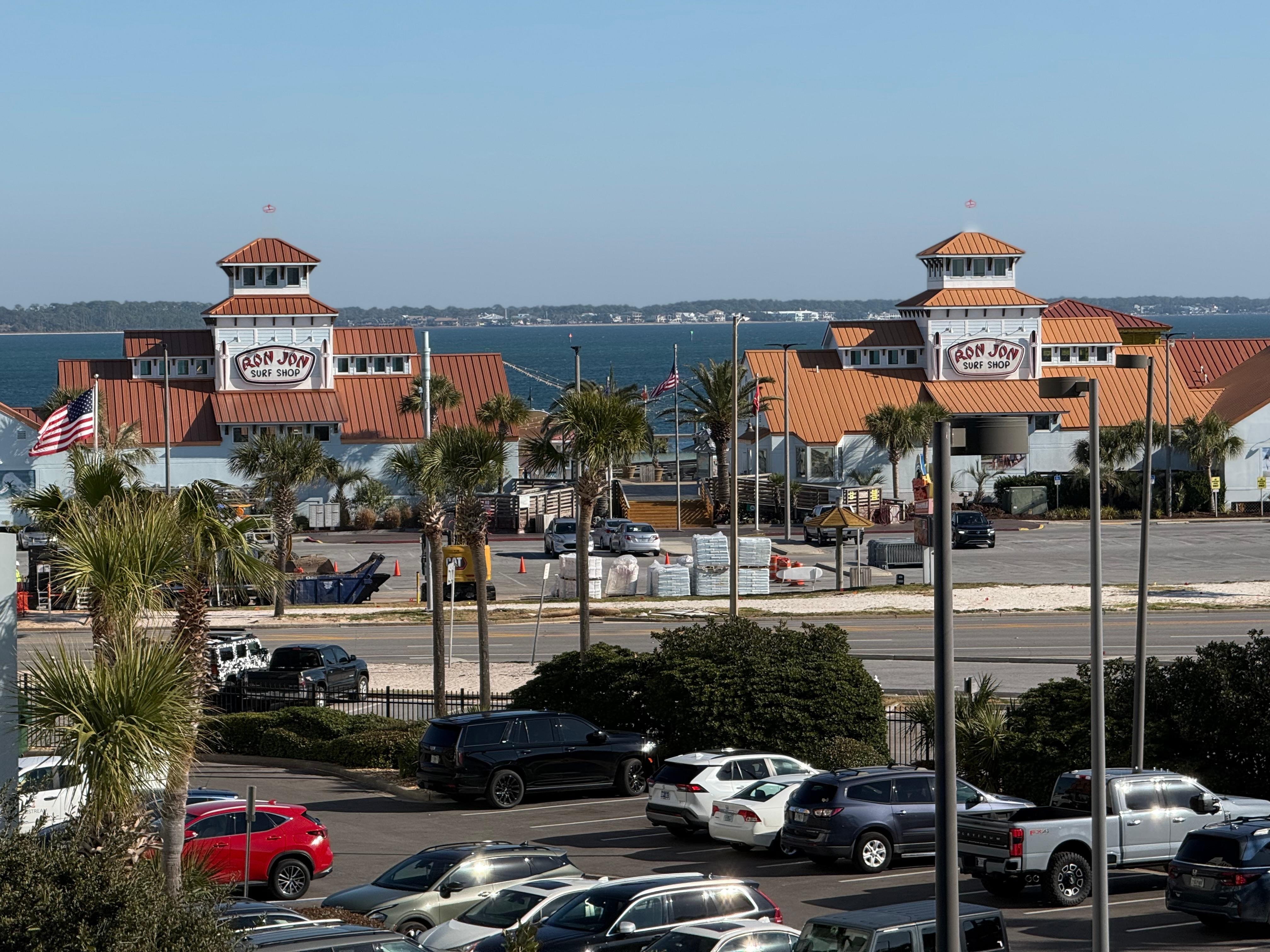 Ron Jon & shopping across the street 