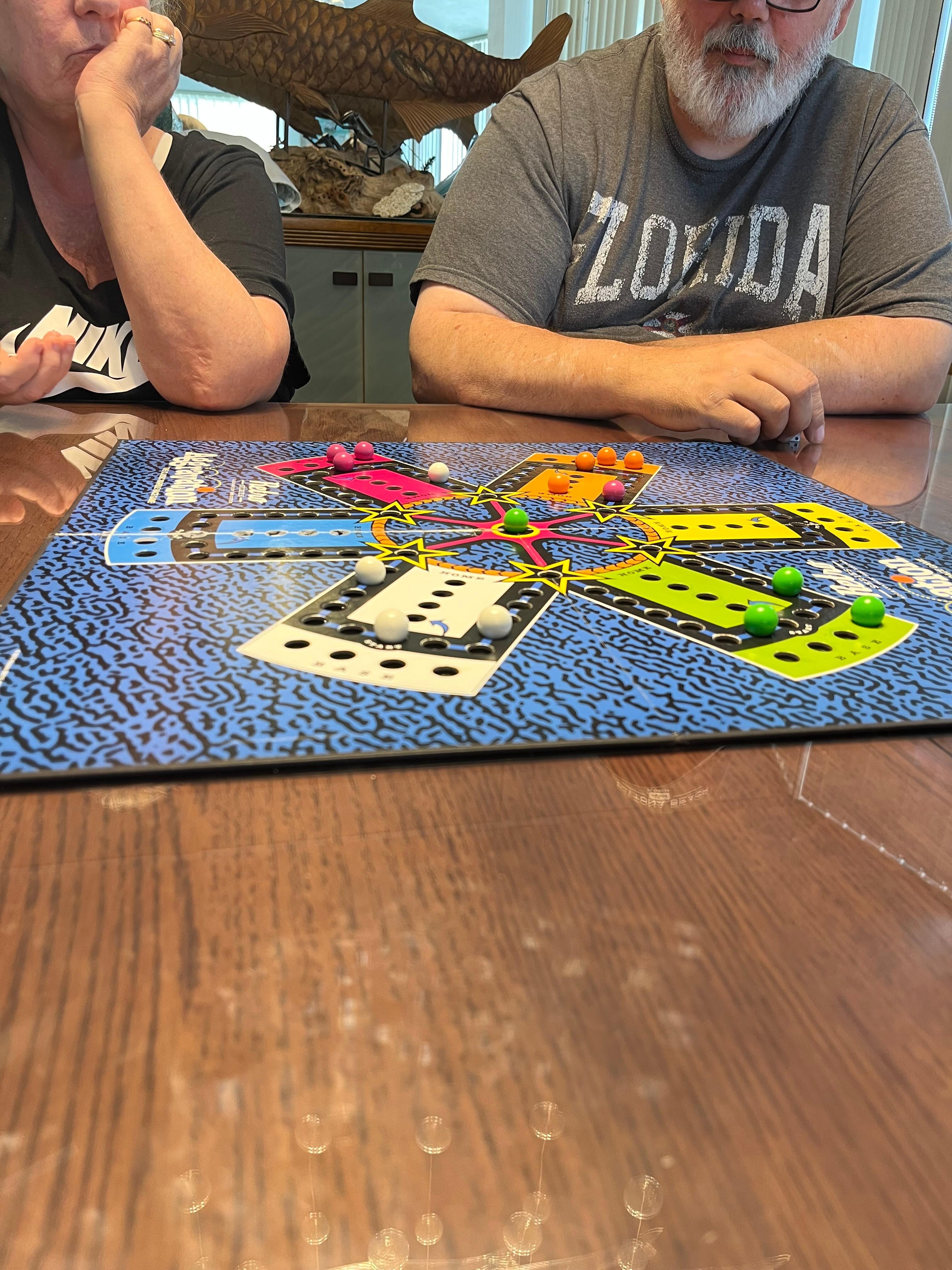 Game night at the table