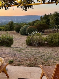 het uitzicht vanaf het terras