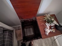 No storage in this. No bureau in the room