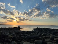 Sunset on the beach
