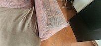I didn't want to move the covers because I was disgusted and there is no cover in the pictures on the website