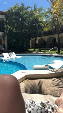 My pool view most days