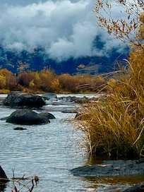 Just a short walk from the house.