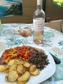 Dinner in the garden
