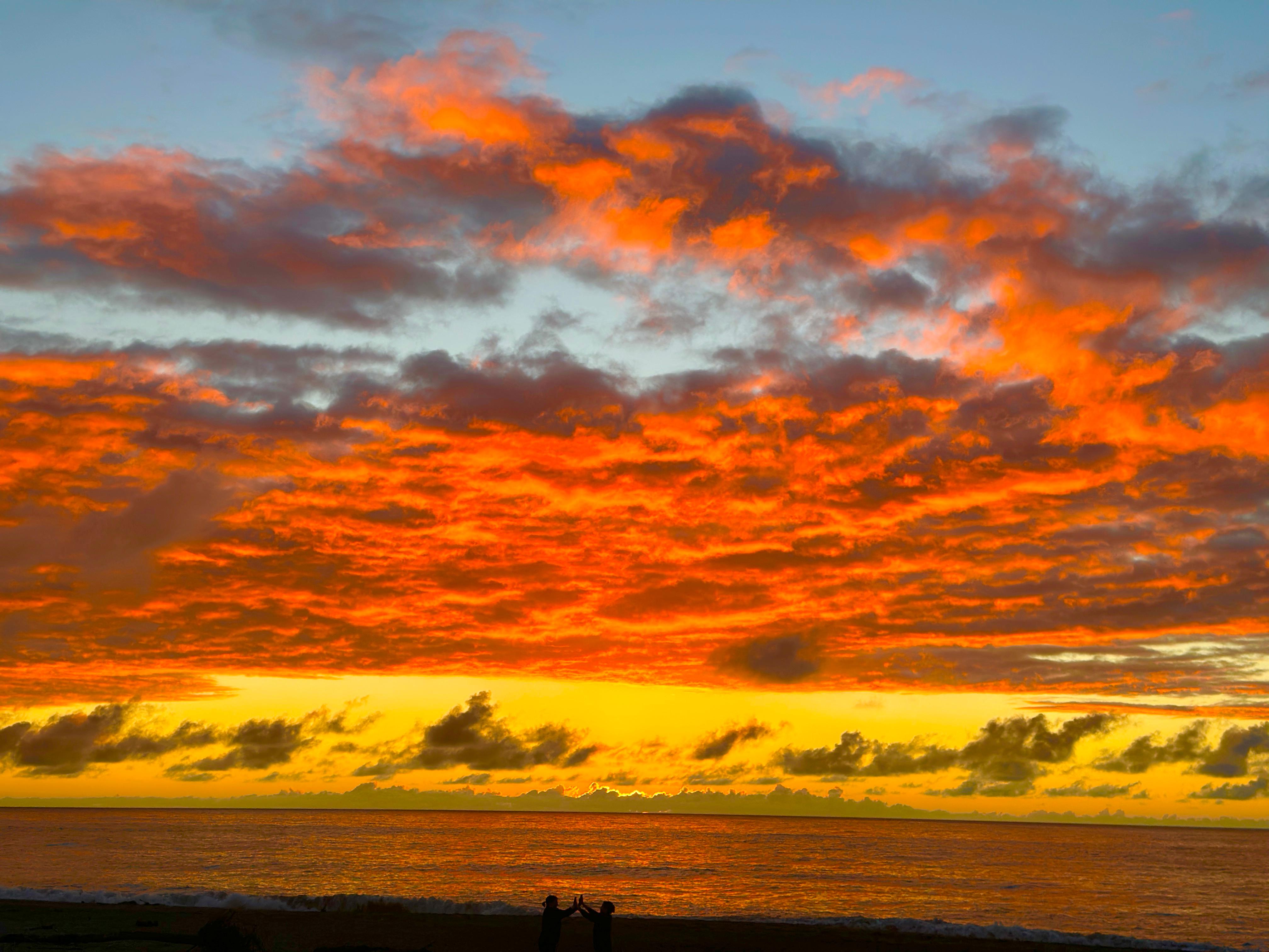 Sunset on the beach