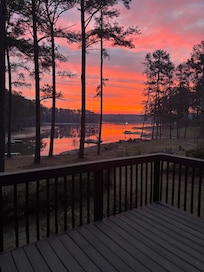 Sunrise from the deck.