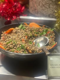 The same dish with the same old food in it was reportedly on the table for 3-4 days in a row