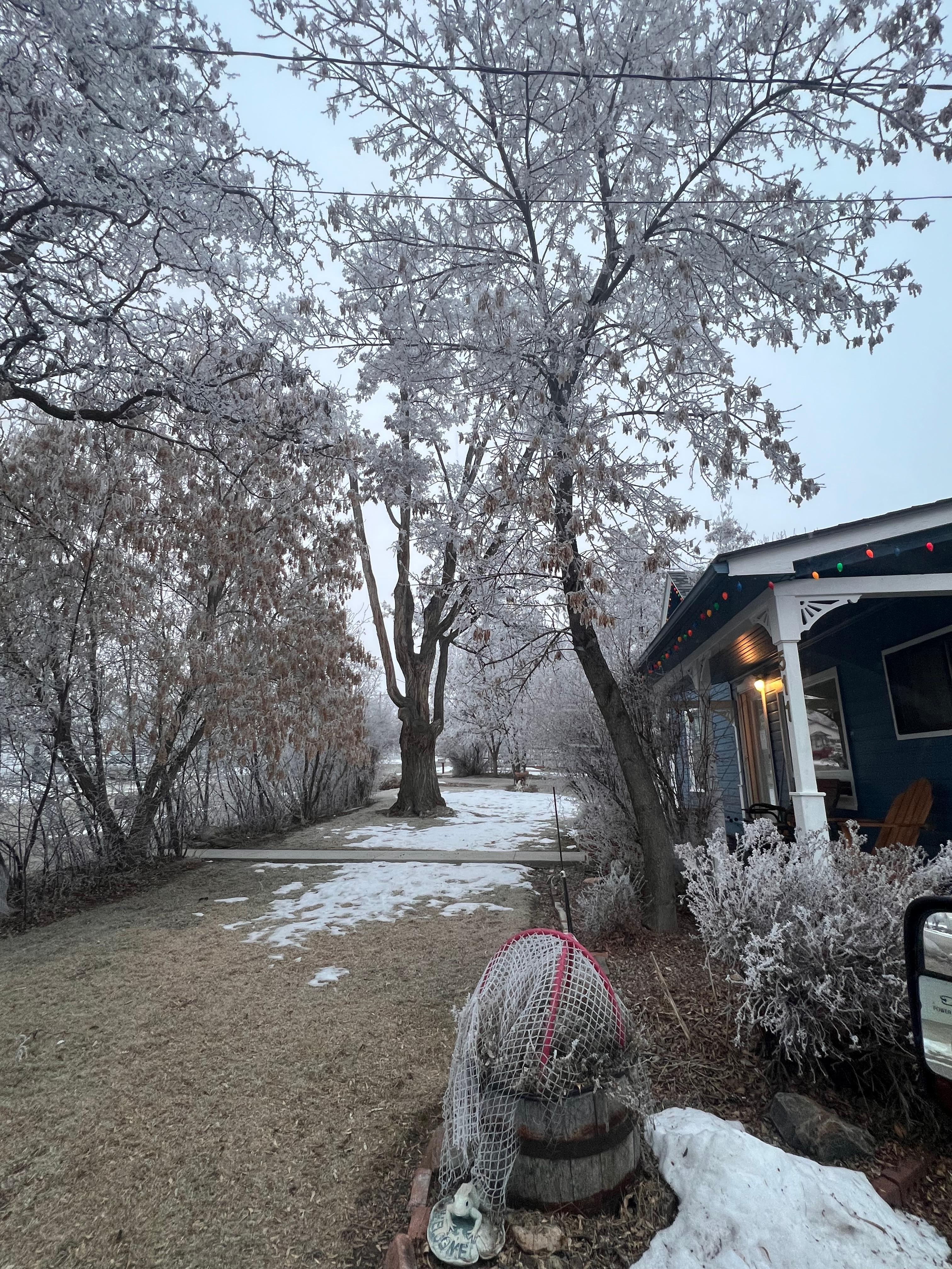 Such beautiful landscape- I’m sure summer and spring are beautiful on the porch 