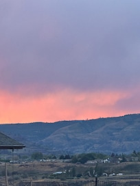 Sunset while enjoying the firepit