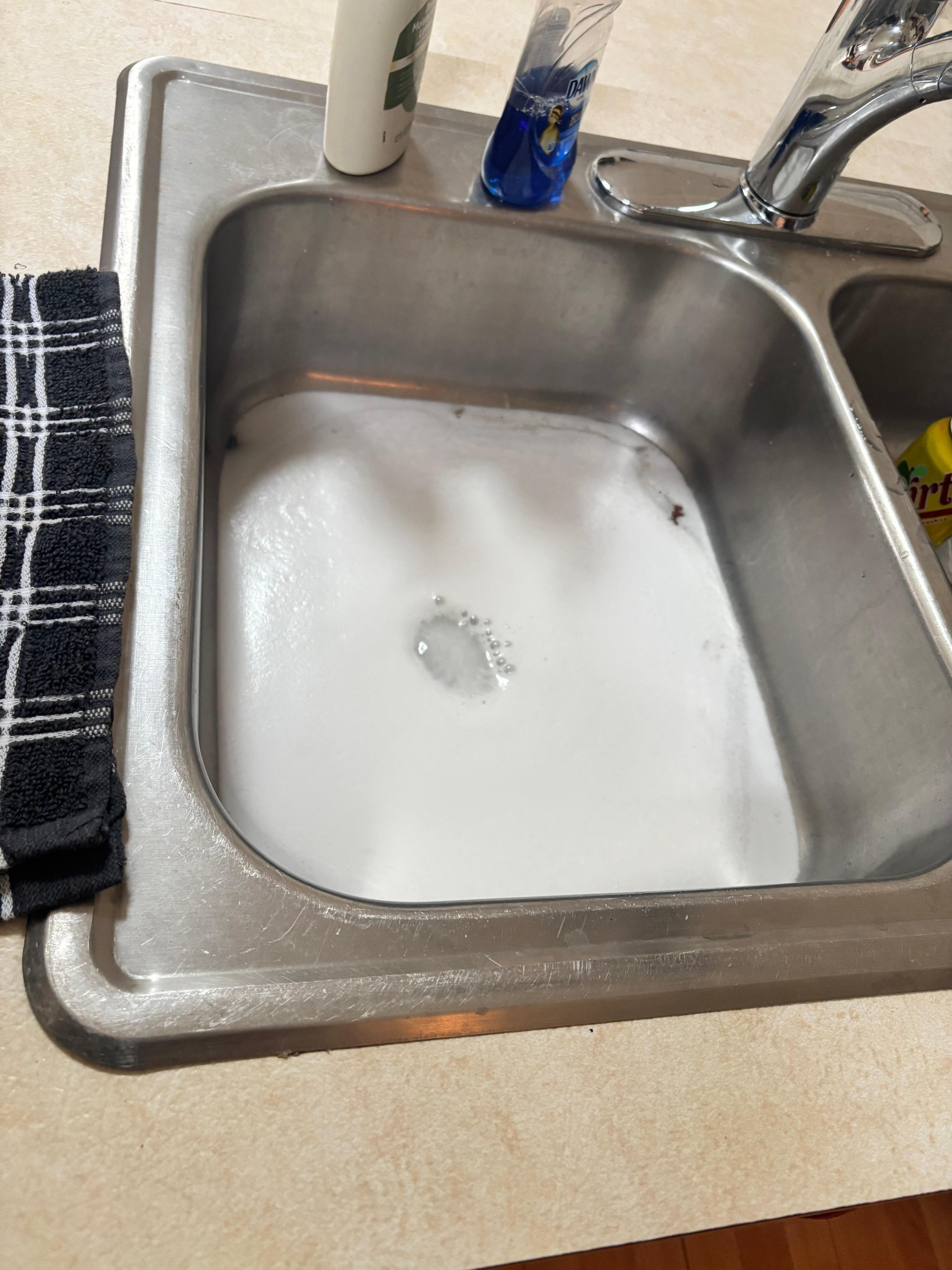 Sink back up