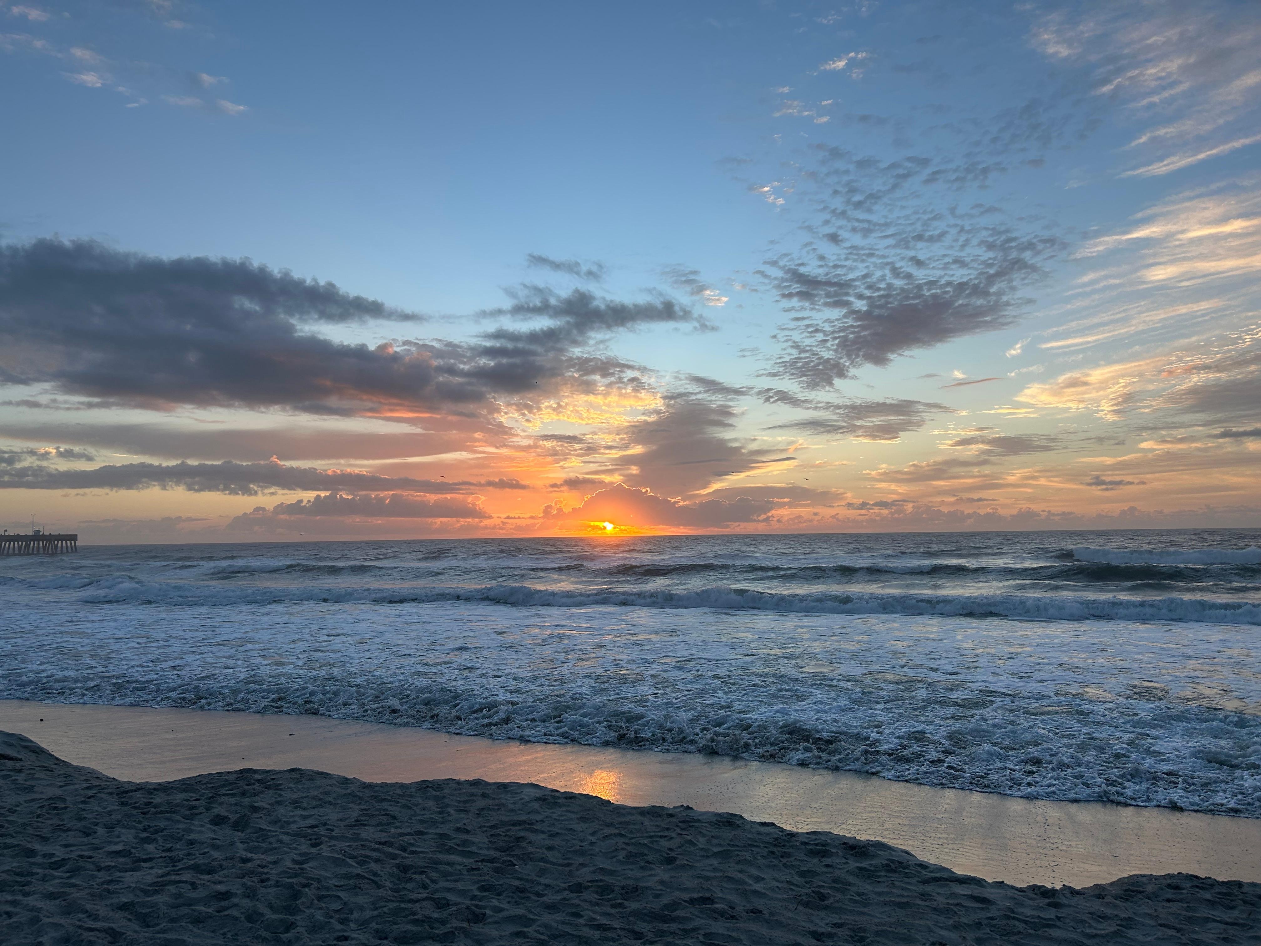 Sunrise on the beach
