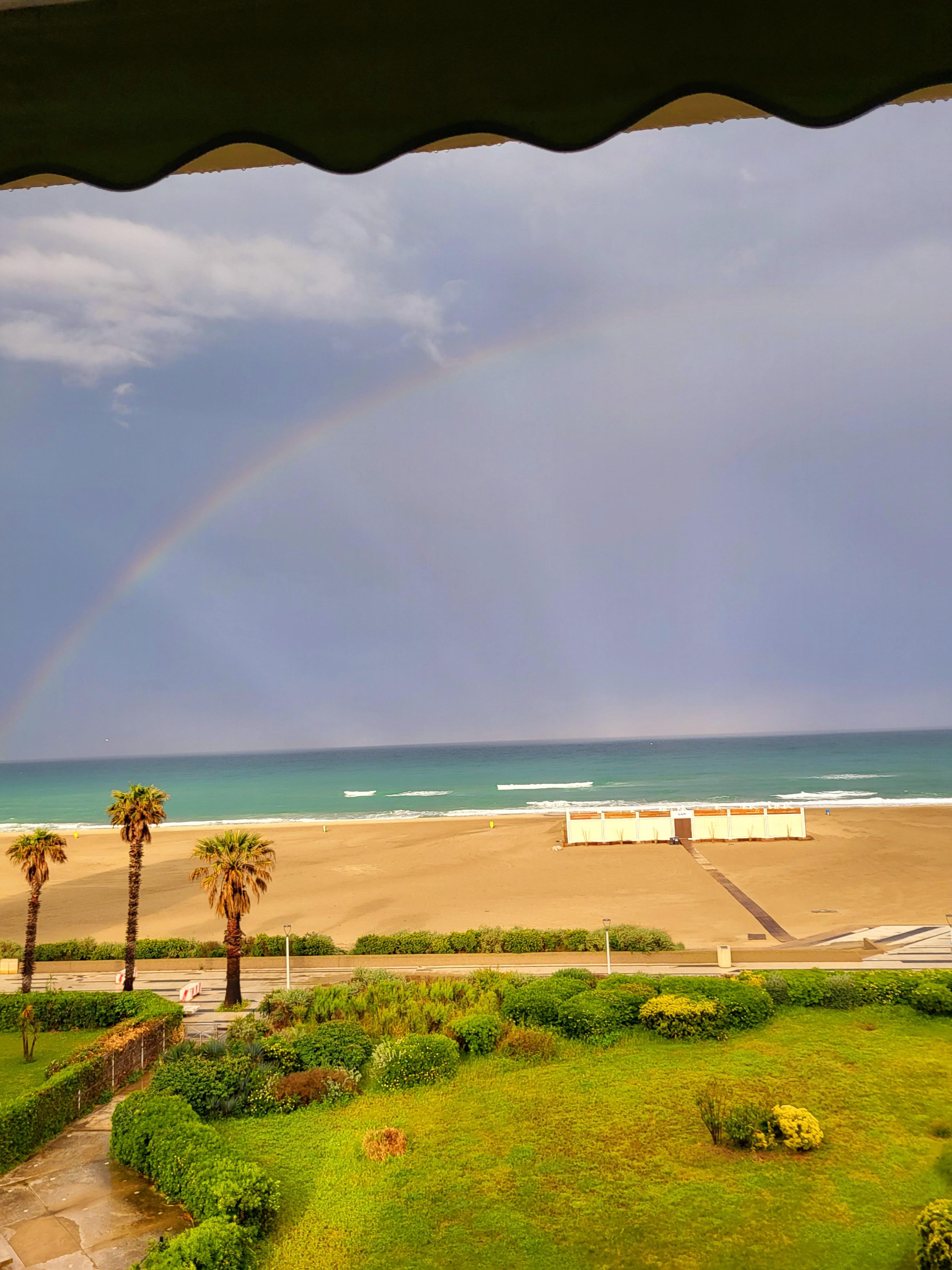 Arc en ciel vue de la terrasse
