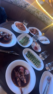 Late night diner at the Playbook. Lamb was delicious.