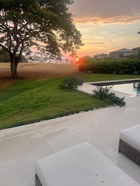 Sunset from the deck