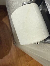 Stain on supposedly brand new tissue