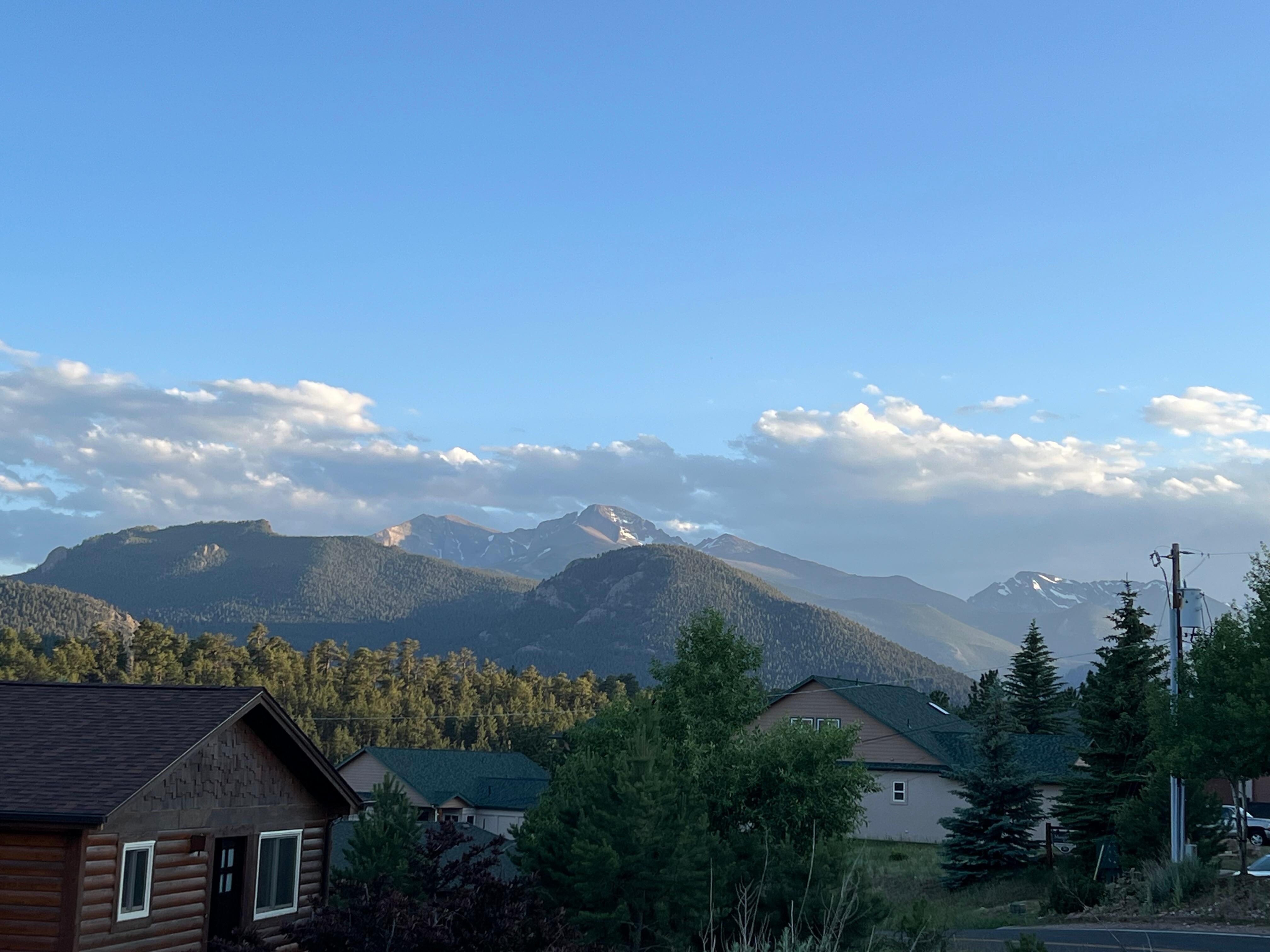 View from master bedroom/back patio