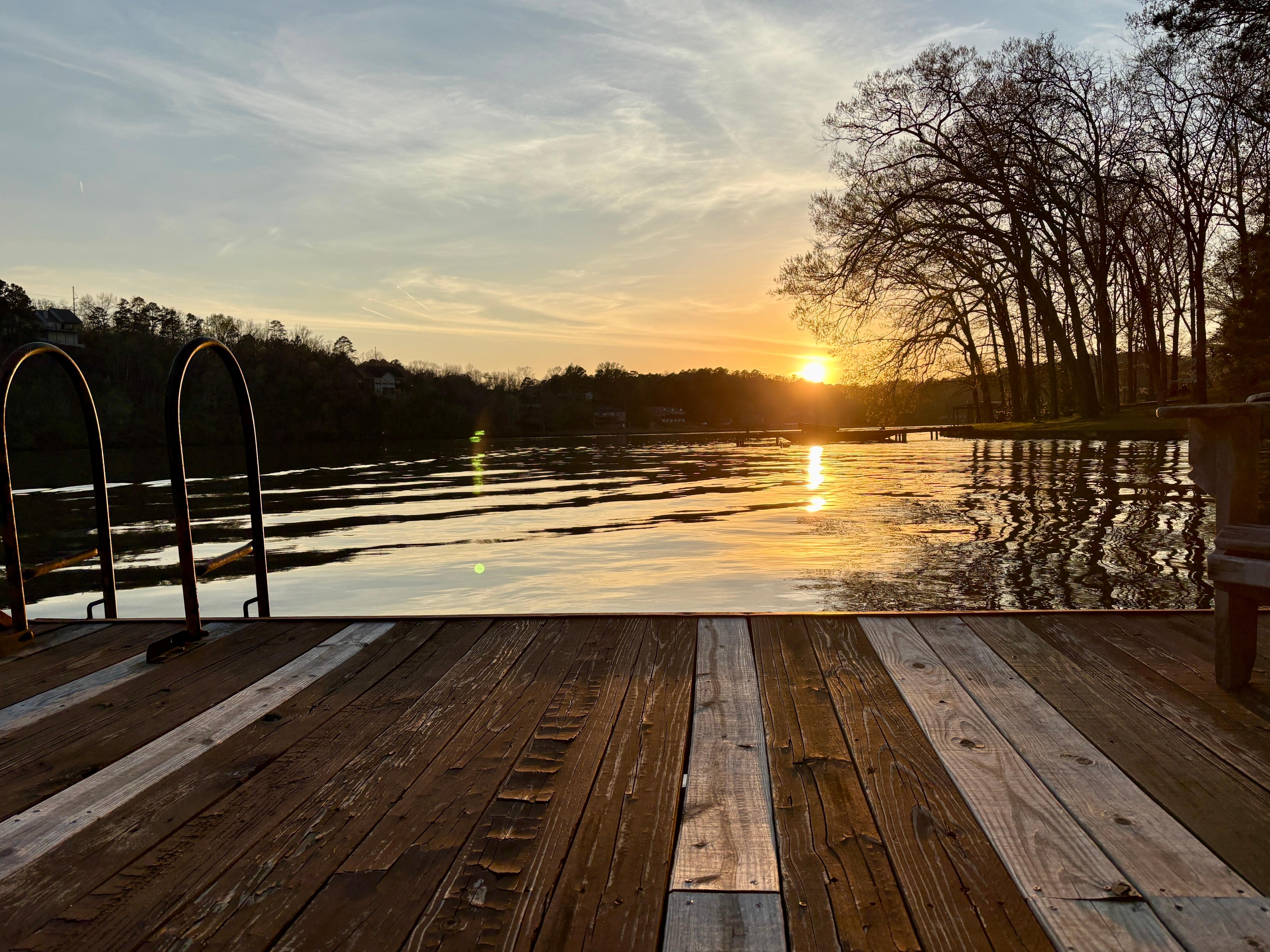 Sunset on the dock.