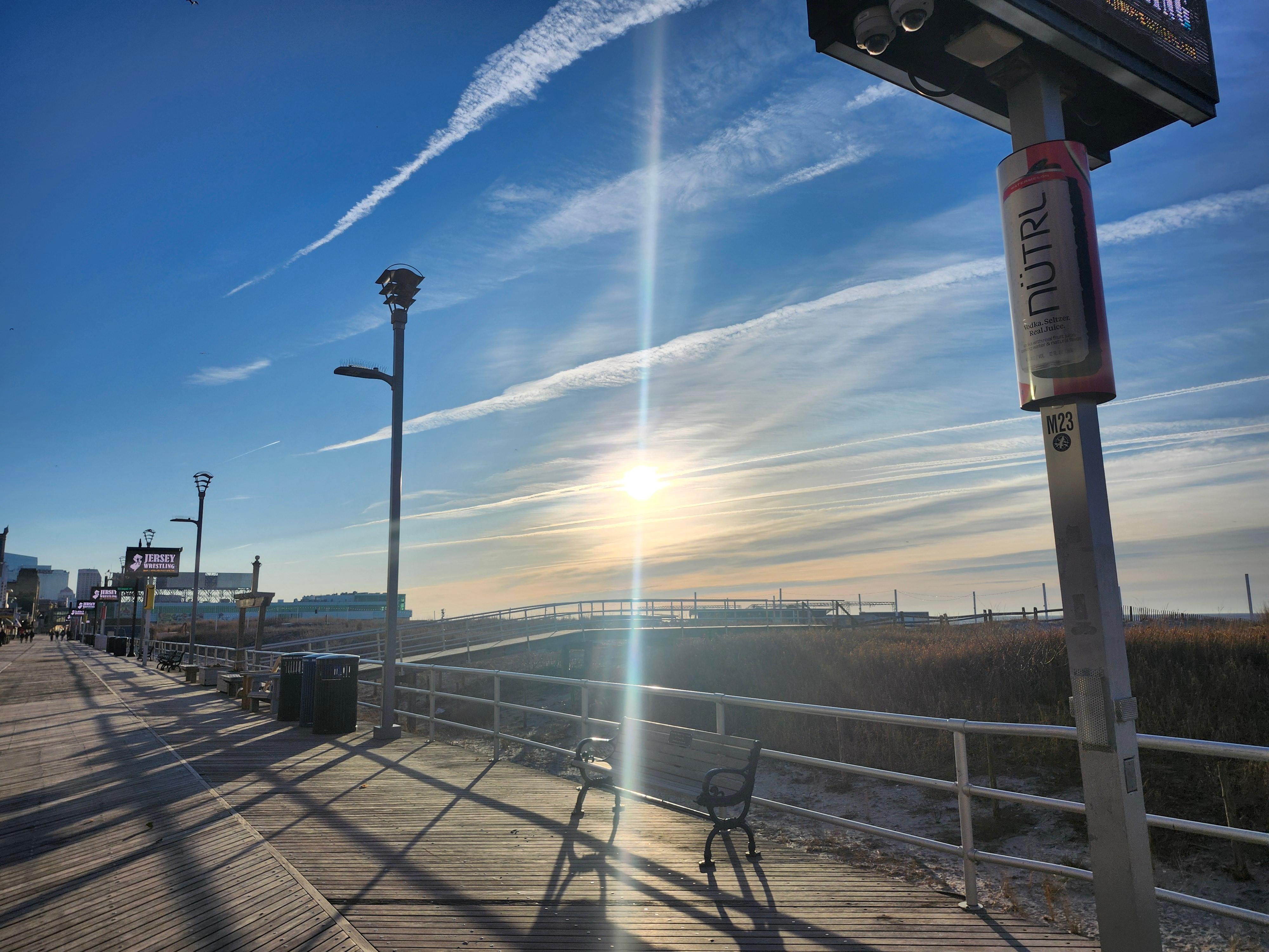 The view of the A.C. Boardwalk.