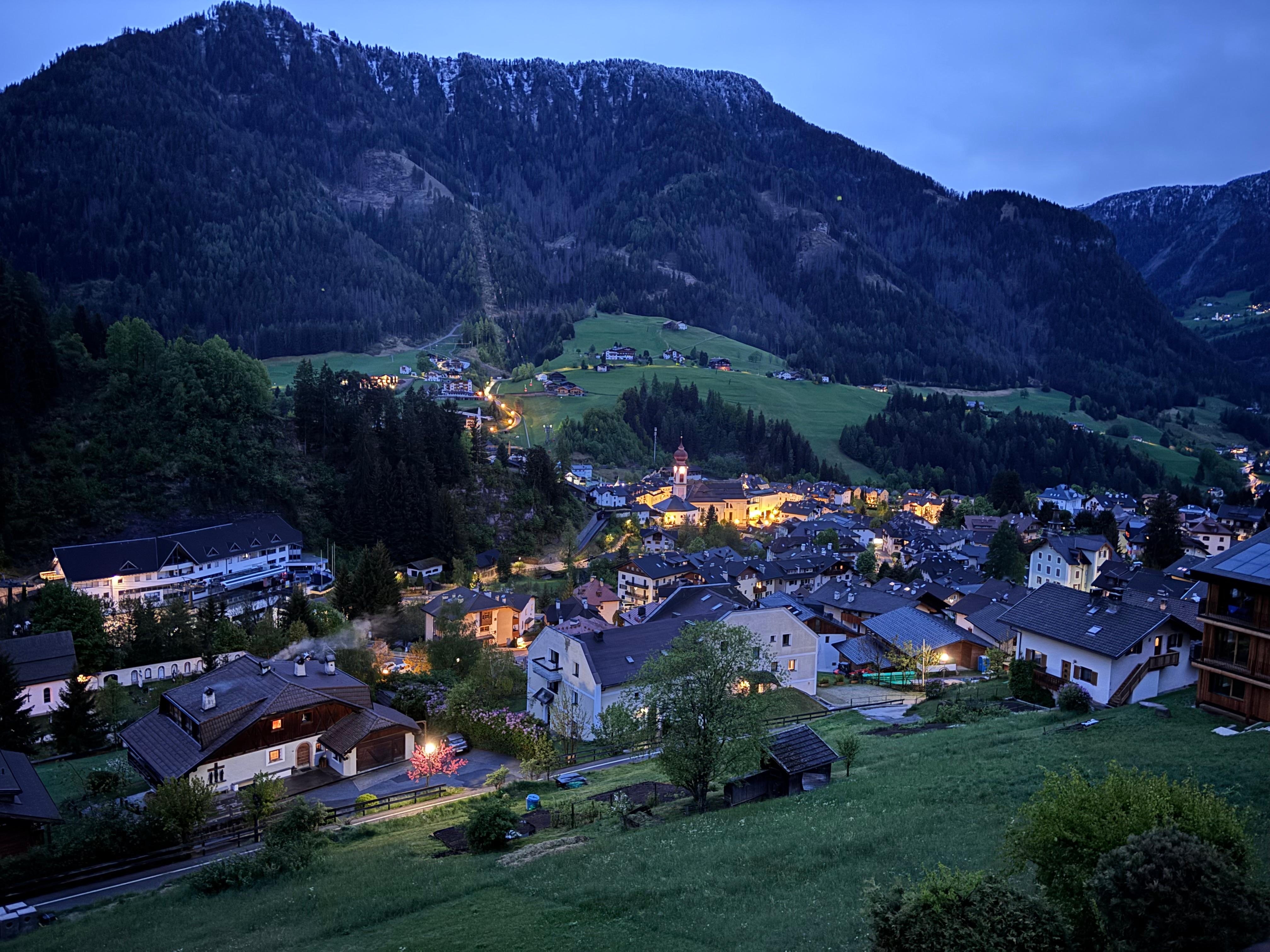 Evening view from balcony