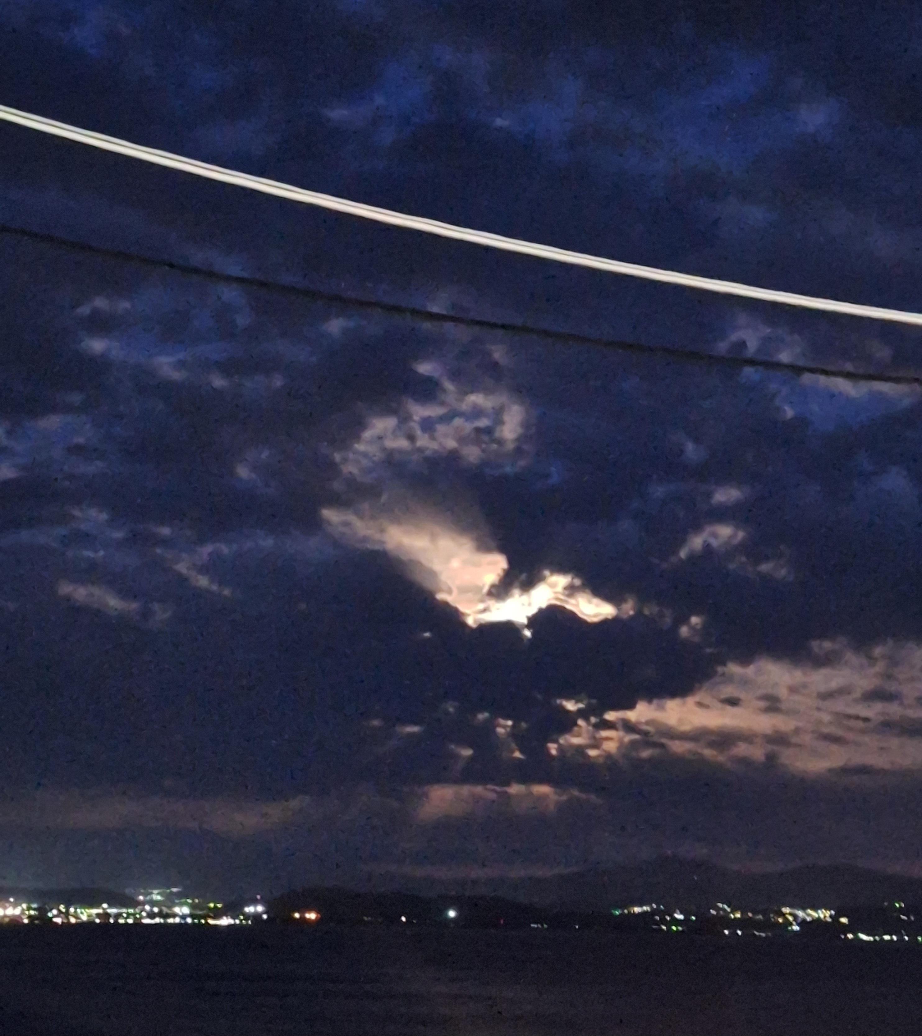 May 1st full moon from our balcony