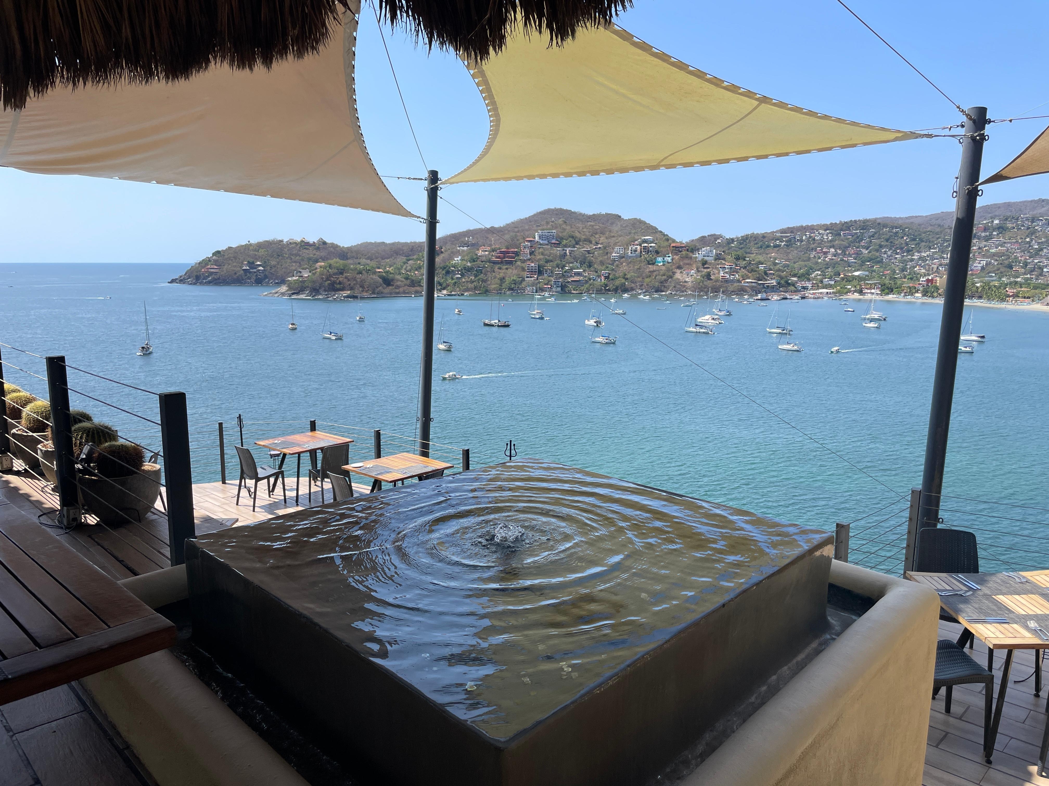 View from restaurant 