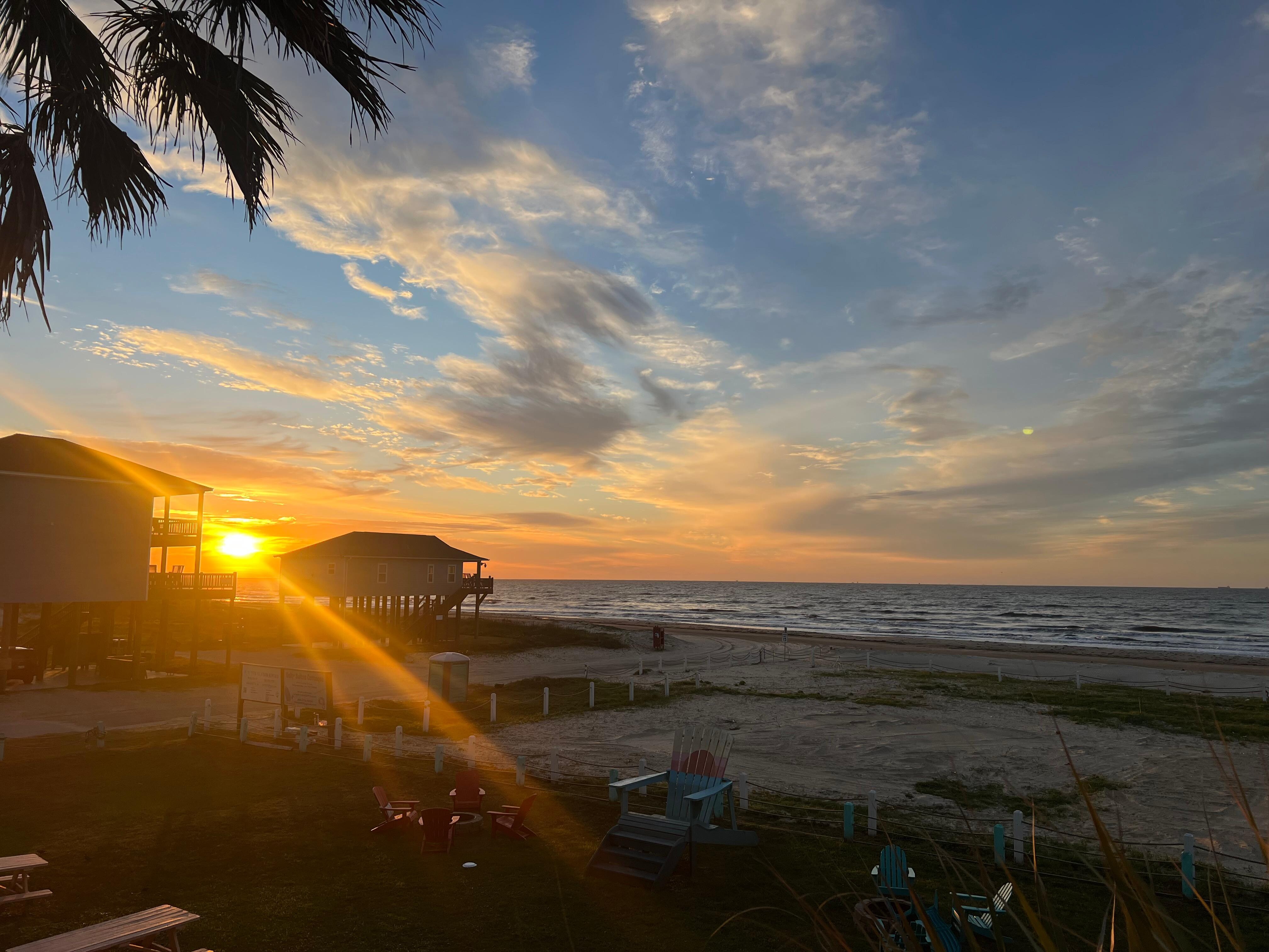 Sunrise was gorgeous and I’m not even a morning person!  I could be with this view!  