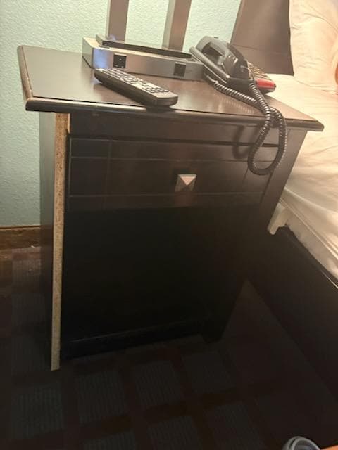 Trim missing from nightstand