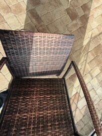 Chair in pool area