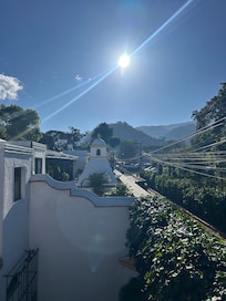 View from the terrace. Two rooms together share a balcony
