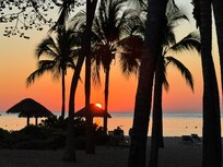 sunset from the balcony