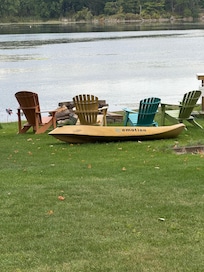 Chairs around fire pit