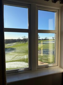 View onto the golf course from our room (superior room with view)