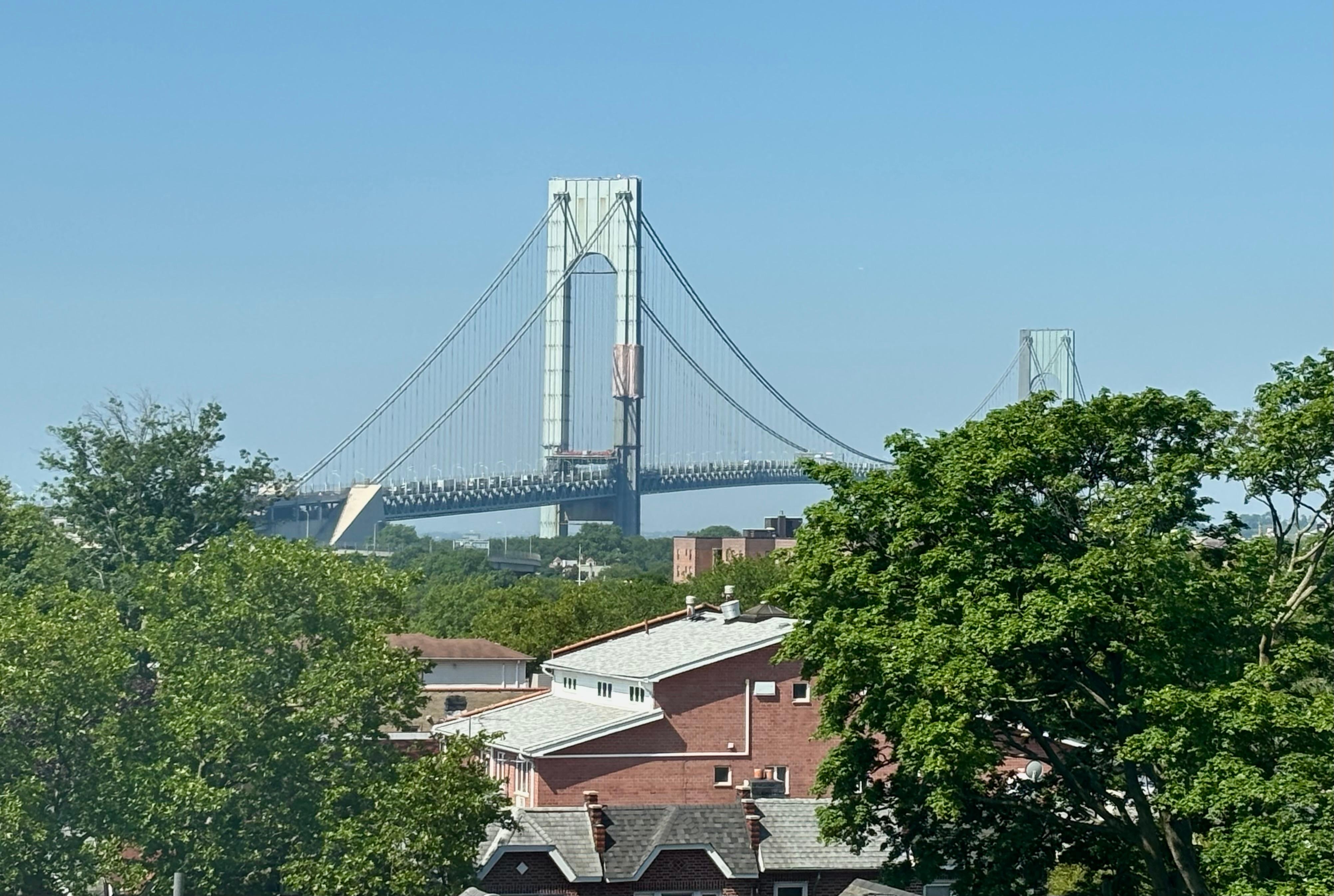 The view from my room! Verrazano Bridge.