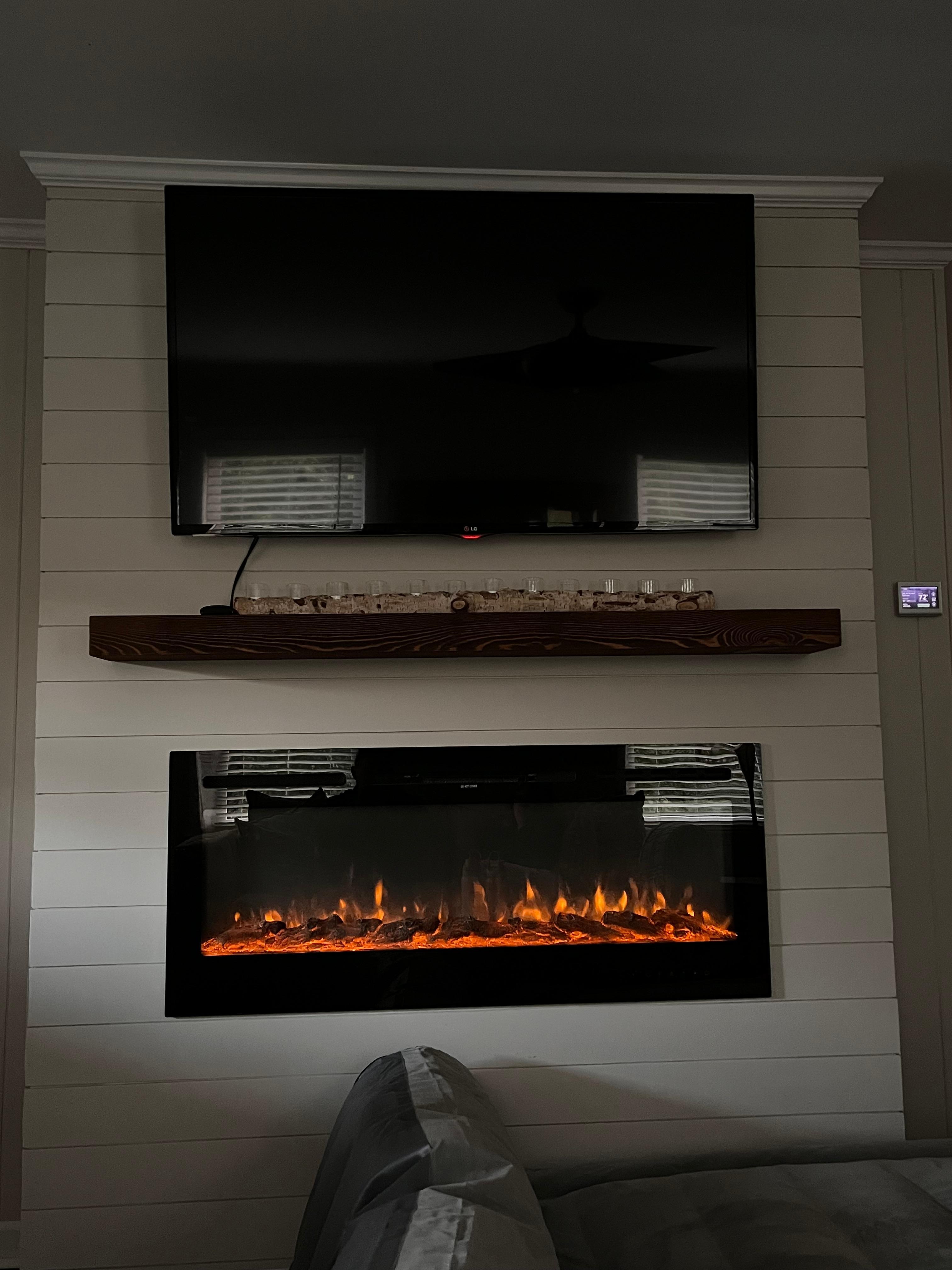 Fire place was a hit!