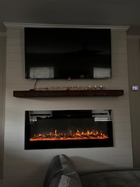 Fire place was a hit!